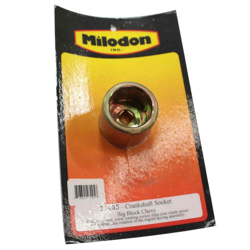 Gold Zinc Plated Milodon Crank Socket for Big Block Chevy 27005