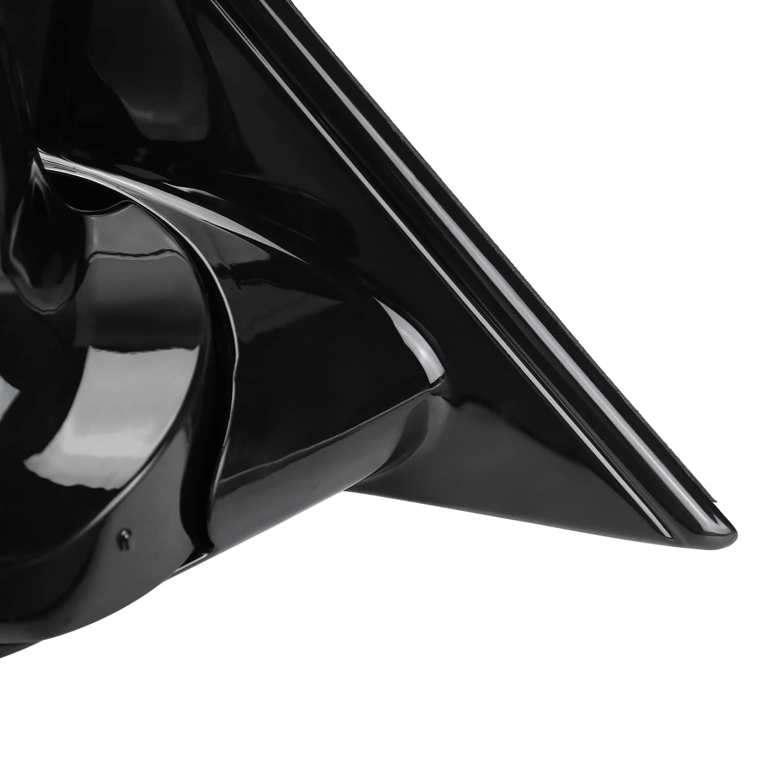 Right Side Spec-D Tuning Glossy Black Manual Side Mirrors Compatible with Chevrolet Chevy S10 1994-2001