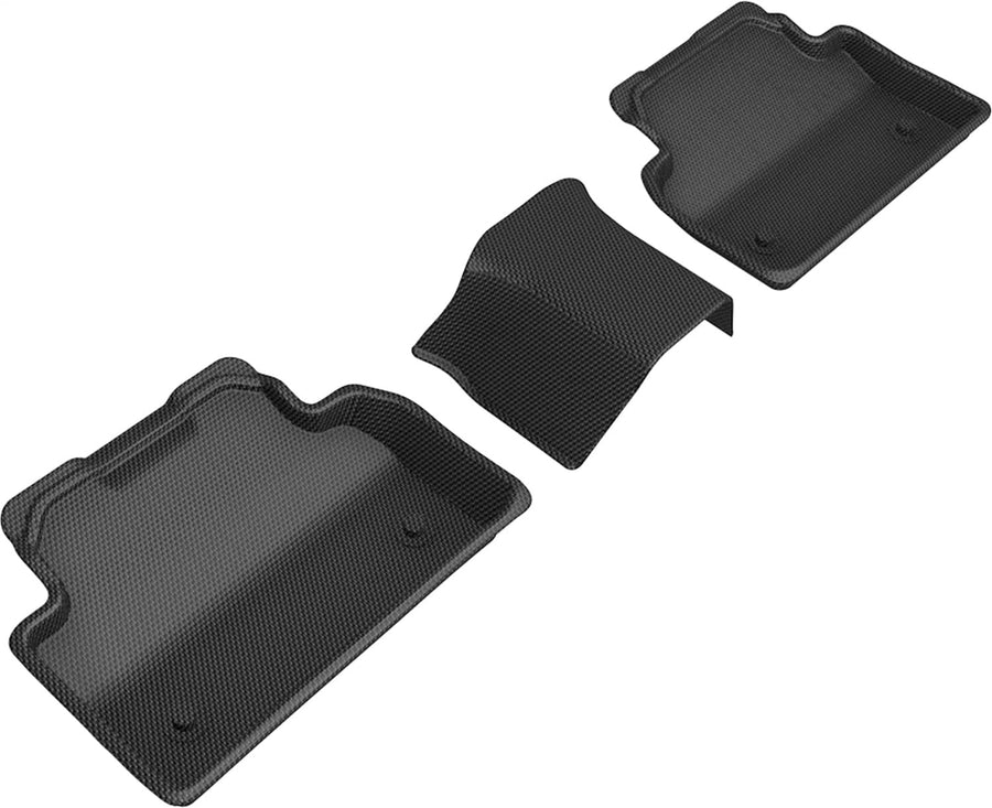 Kagu 3D MAXpider Custom Fit Floor Mat (Black) Compatible with Jaguar E-PACE 2018-2023 - Second Row