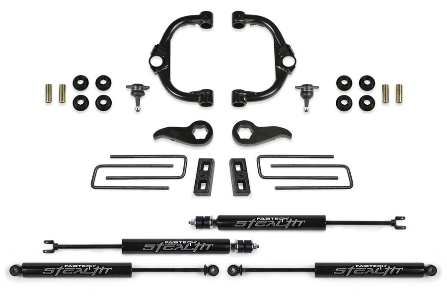 Fabtech Ball Joint K1179M UCA Lift System w/Shocks 3.5 in. Lift w/Front And Rear Stealth Shocks Incl. PN [FTS21276/FTS755/FTSBK21/FTS6341/FTS6019] Lift System w/Shocks