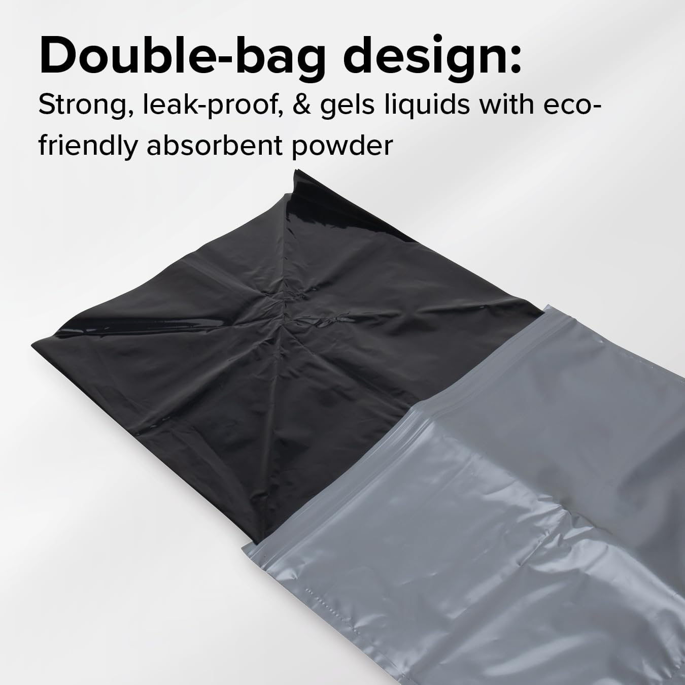 Camco Waste Bags Toilet - Features a Biodegradable Powder & Leak Proof Double Bag Design - Great for Camping, RVing, Hiking, or Boating - 10-Pack (41548)