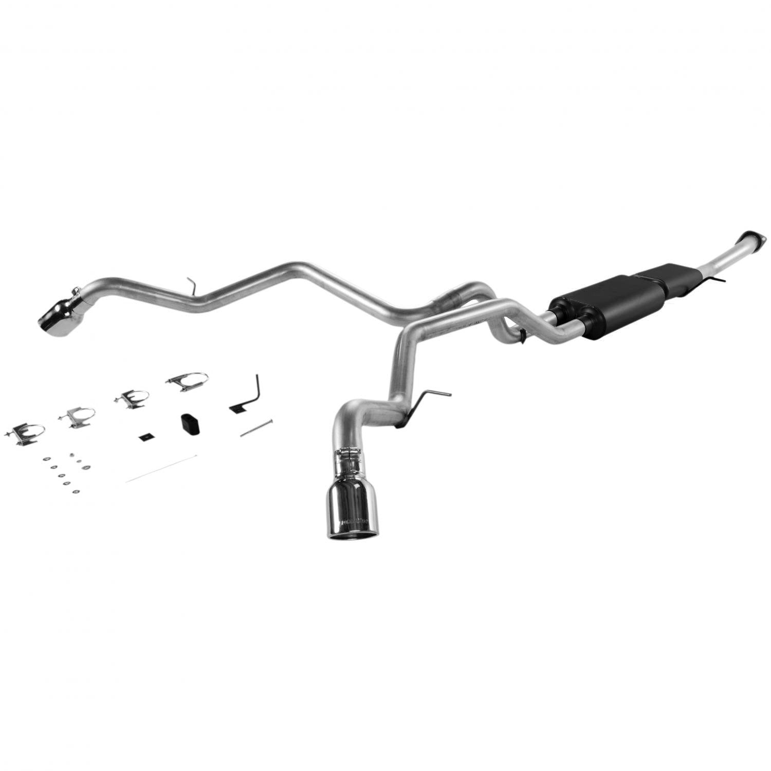 Flowmaster American Thunder 817342 Cat-Back Exhaust Kit 3 Inch Stainless Steel 2.5 Inch Tailpipes 3 Inch Polished Tips Compatible with 2001-2006 Chevy Suburban Avalanche GMC Yukon XL 1500 5.3L