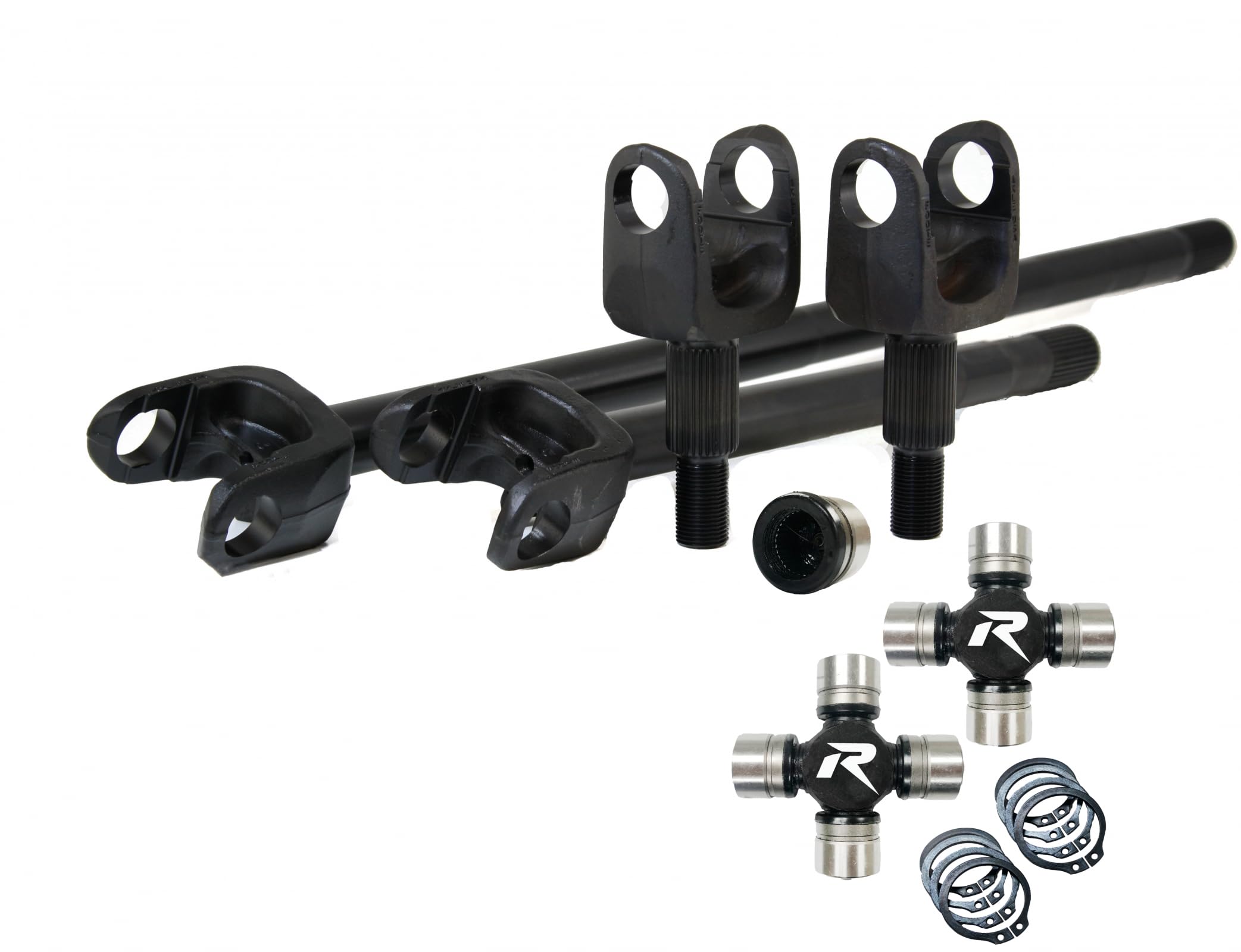 4340 Chromoly Axle Kit Revolution Gear Fits 2007-18 JK Dana 30, HD U-Joints