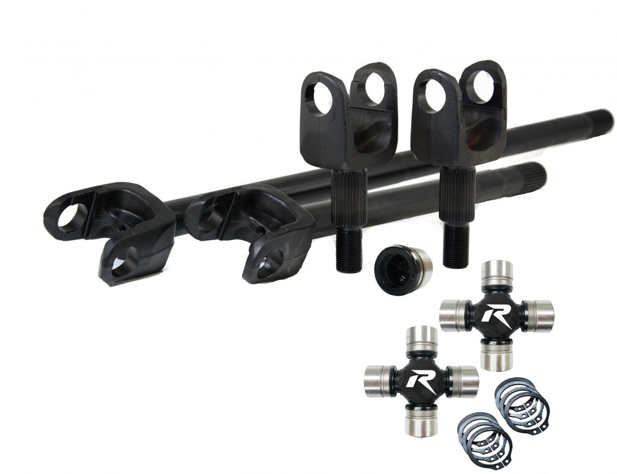 2007-18 JK Revolution Gear Fits Dana 44 4340 Chromoly Front Axle Kit,HD U-Joints