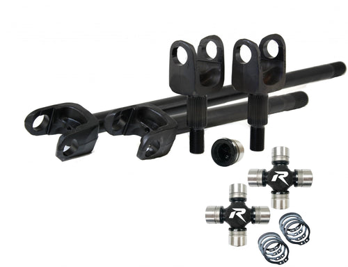 2007-18 JK Revolution Gear Fits Dana 44 4340 Chromoly Front Axle Kit,HD U-Joints