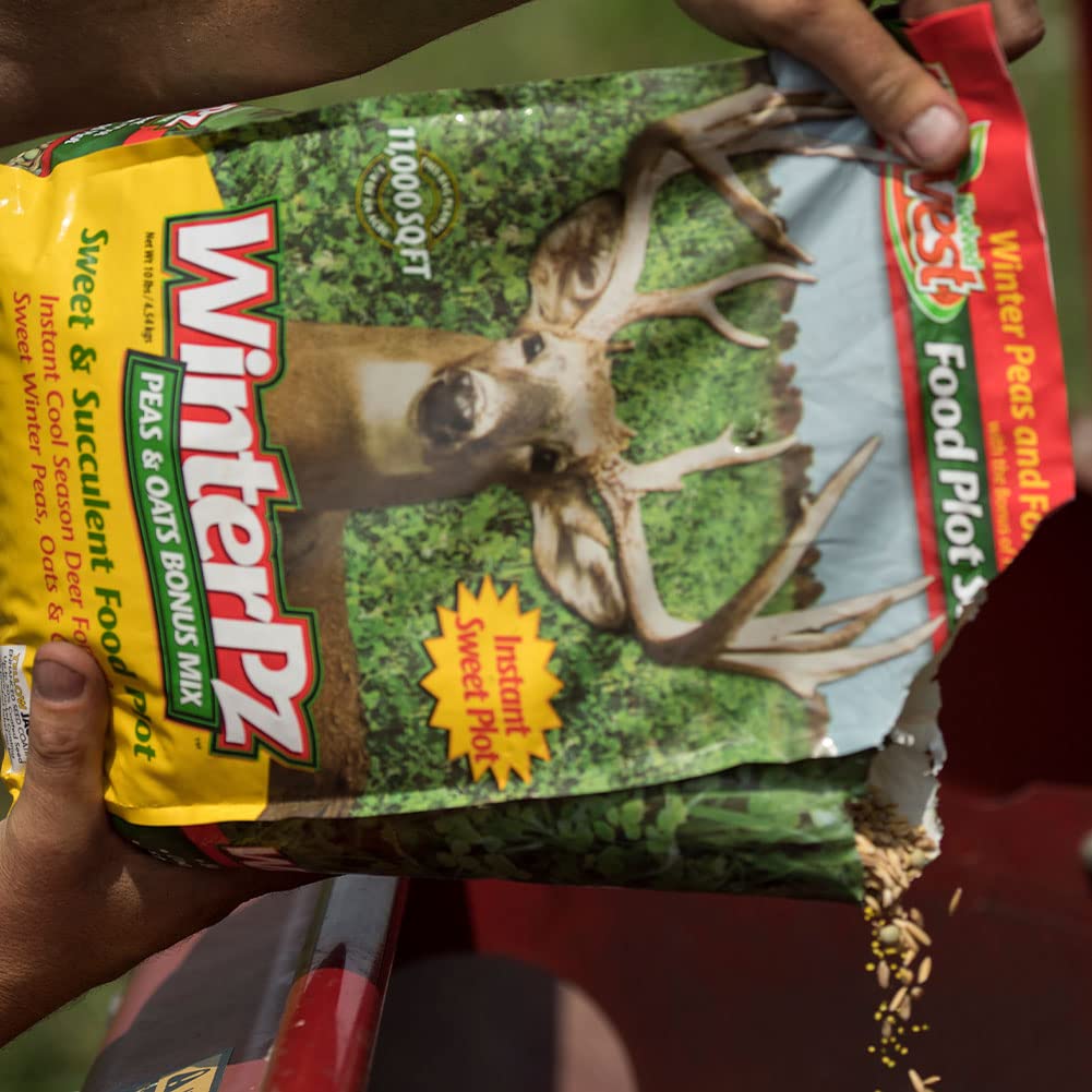 Winter Pz Food Plot Seed EVOLVED HARVEST - Peas & Oats Bonus Mix - Cool-Season Sweet Succulent Nutrient-Rich Forage for Deer