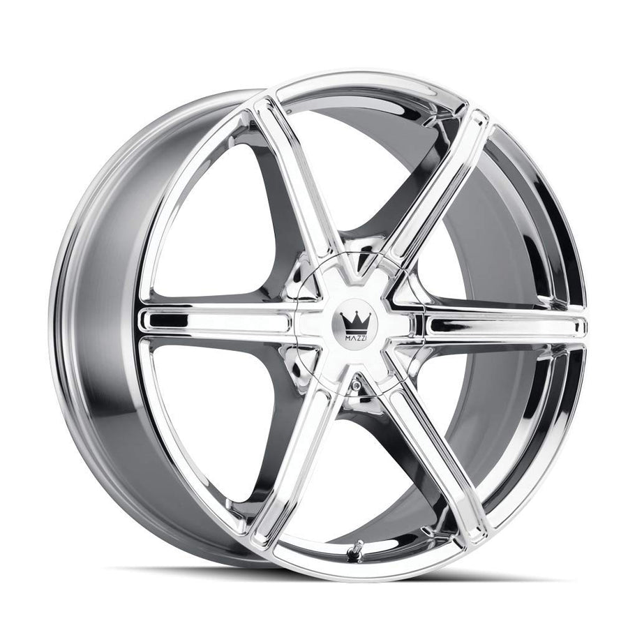 22X9.5 MAZZI Stilts 371 Chrome 5-115/5-139.7 18mm 87mm Wheel with Painted (22 x 9.5 inches /5 x 115 mm, 18 mm Offset)