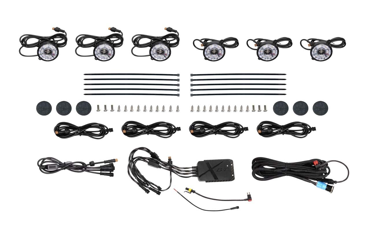Rock Light Kit: Morimoto XRL25: Rgb Led / 6 Pack