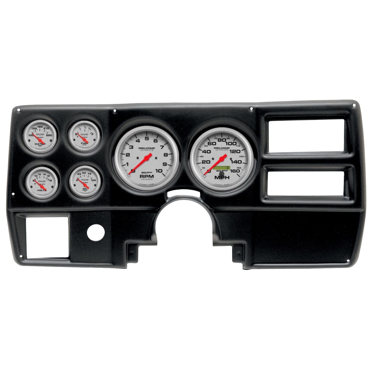 AutoMeter Dash Kit Direct Fit, (5" X2, 2 1/16" X4), Chevy/Gmc Truck Ac 84-87, Ultra-Lite (2923-13)