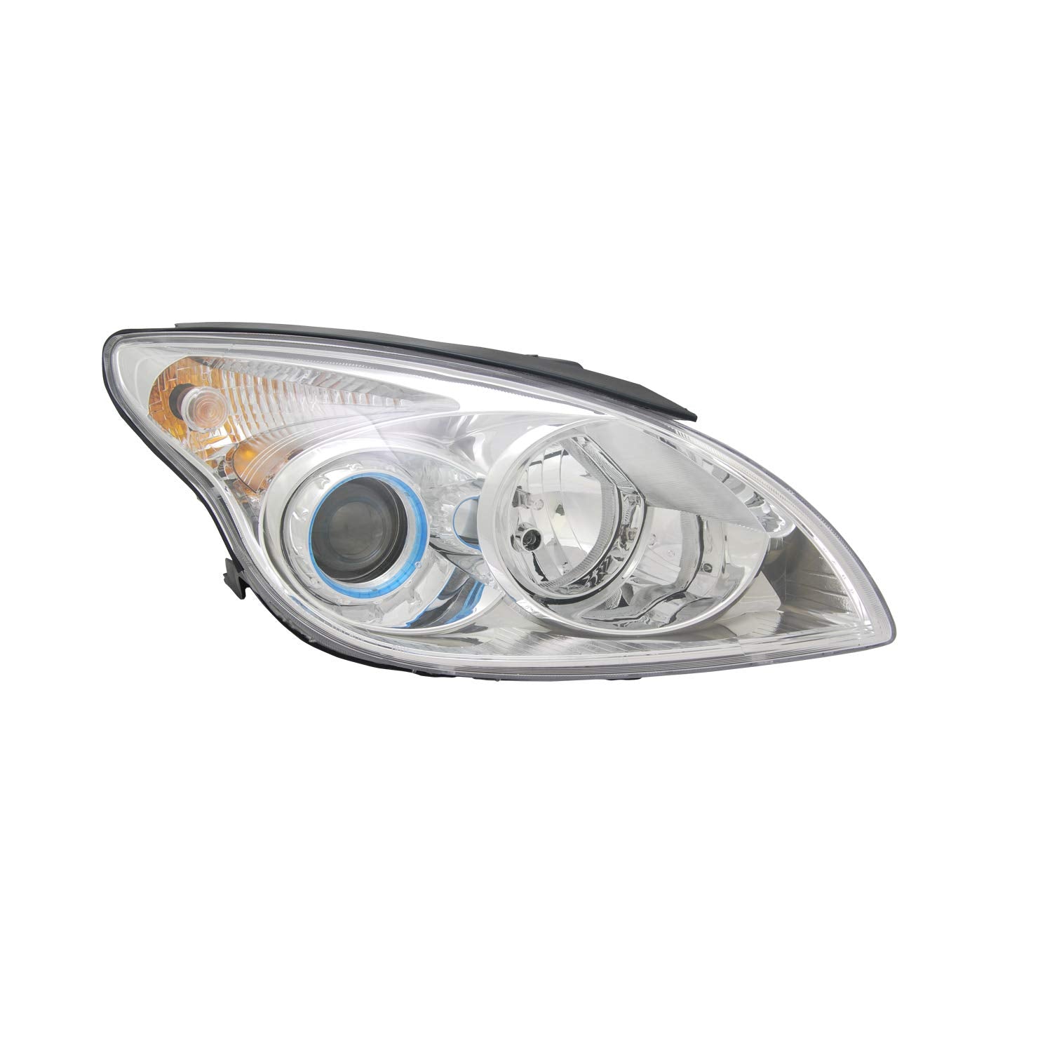 Right TYC Headlight Assembly Compatible with 2010-2012 Hyundai Elantra