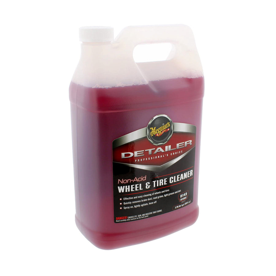 Non Acid Meguiar's D14301 Tire and Wheel Cleaner, Pre-Diluted, No Mixing Required Car Wheel Cleaner - 1 Gallon Wheel Cleaner 128 Fl Oz