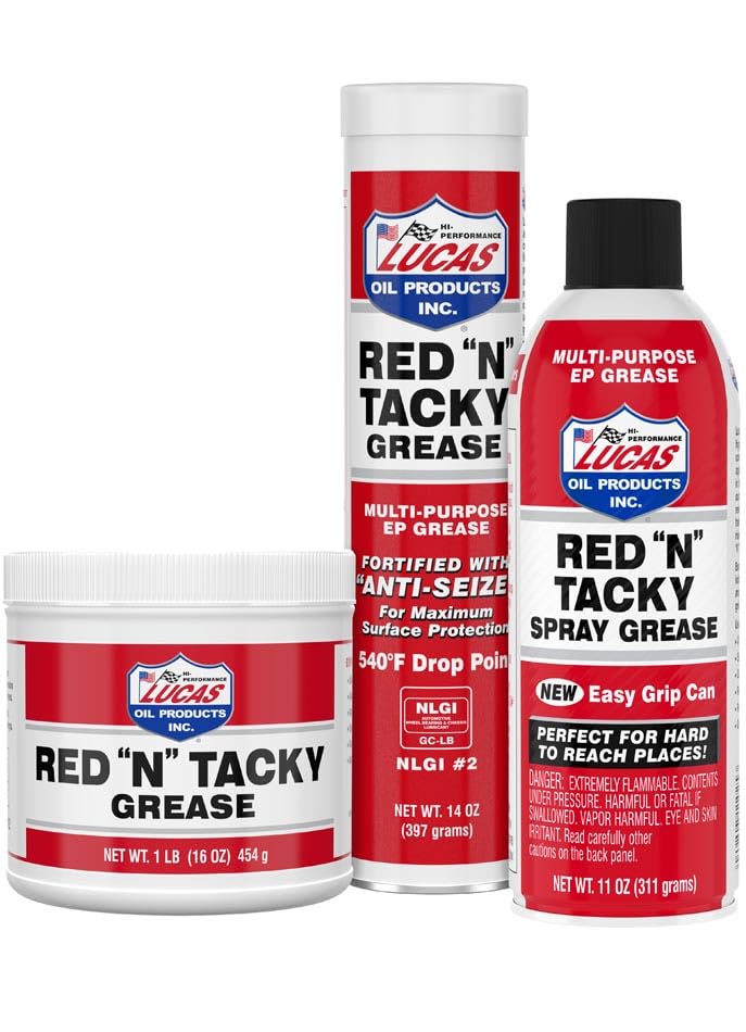 Lucas Oil 11025 Easy Grip Red "N" Tacky Aerosol Spray - 11 Ounce