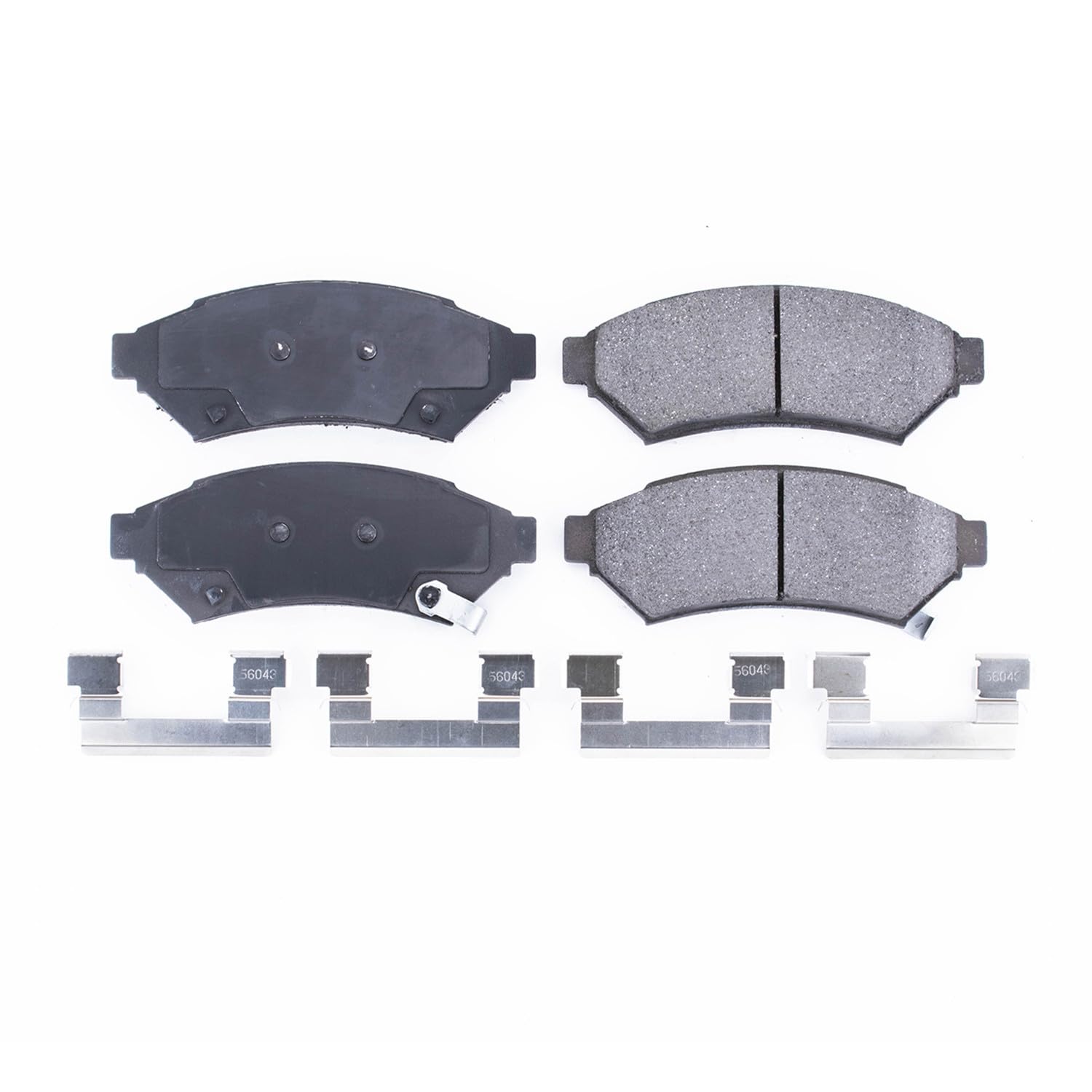 Power Stop Front Brake Kit For Buick Allure 2005-09 |LaCrosse 2005-09 |Chevrolet Uplander 2005-09 |Terraza 2005-07 - Ceramic Brake Pads With Installation Hardware, 17-1075