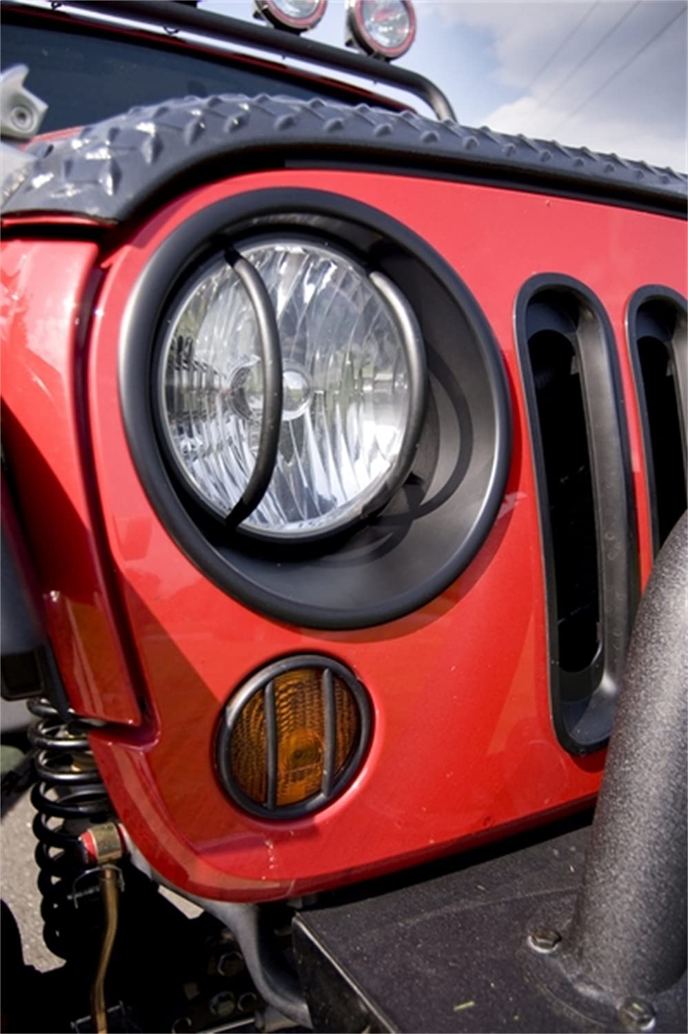Headlight Bezel Kit, Black | Rugged Ridge | 12419.25 | Fits 2007-2018 Jeep Wrangler JK