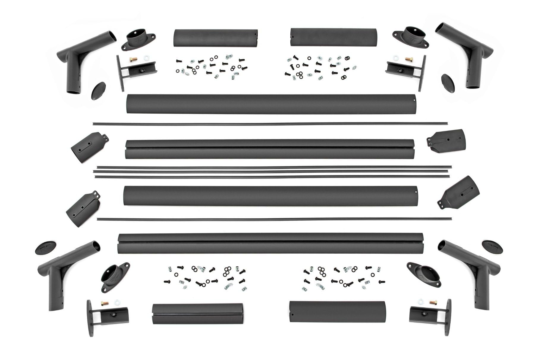 Rough Country Bed Rack Full-Height for Chevy Silverado 1500 (2019–2026 & Refresh) 5'8" Short Bed - Modular Aluminum Truck Rack for Cargo Racks, Rooftop Tents, Ladders & Overland Gear