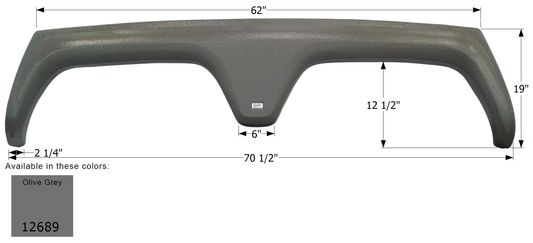 Fender Skirt ICON, Tandem, Coachmen, FS2689, Olive Grey