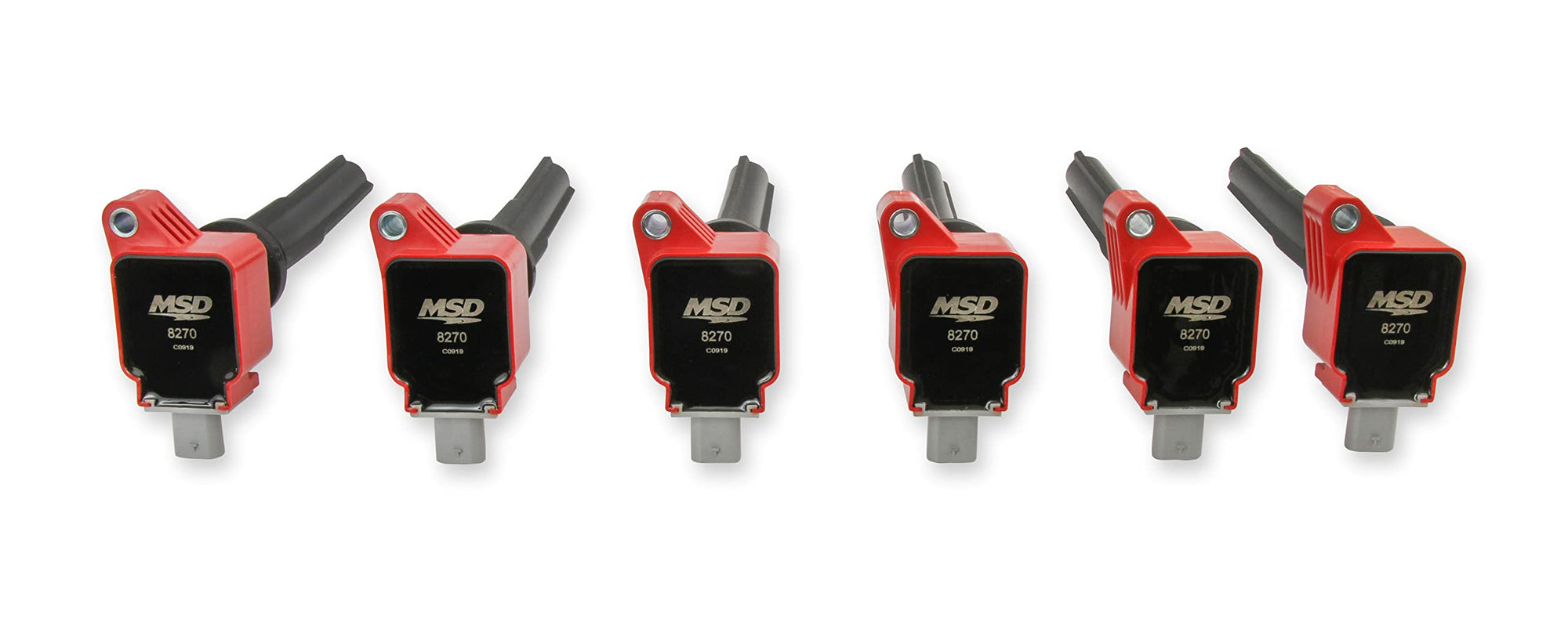 82706 MSD Ignition Coils, Red, 6-Pack