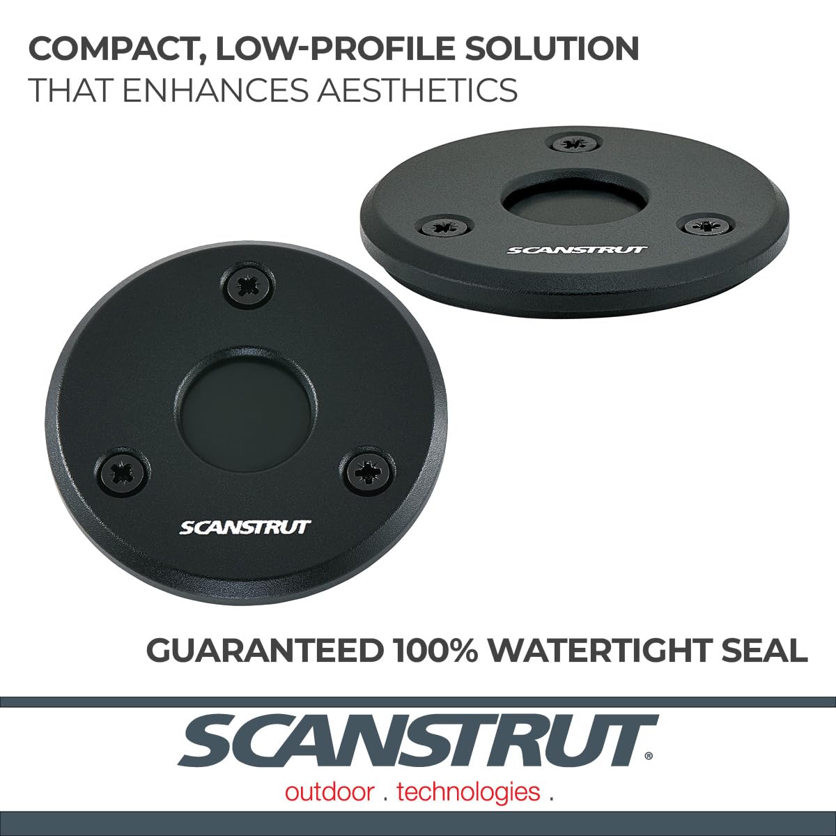 Low Profile Cable Seal, Scanstrut DS-LP-16-BLK Anodised Aluminium - Black