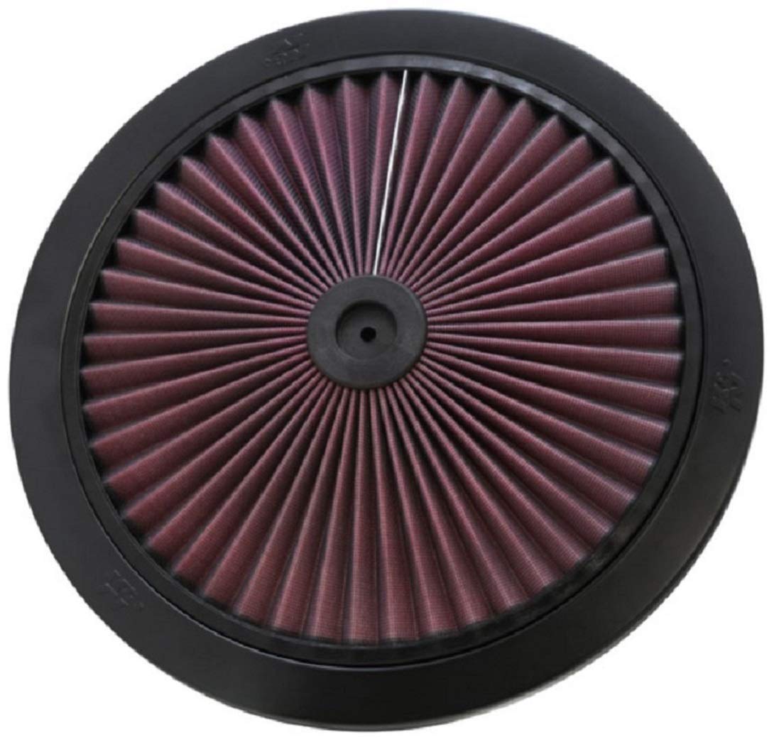 K&N X-Stream Filter: High Performance, Premium, Washable, Replacement Engine Top Filter: Filter Height: 1 In, Shape: Round Lid, 66-1401