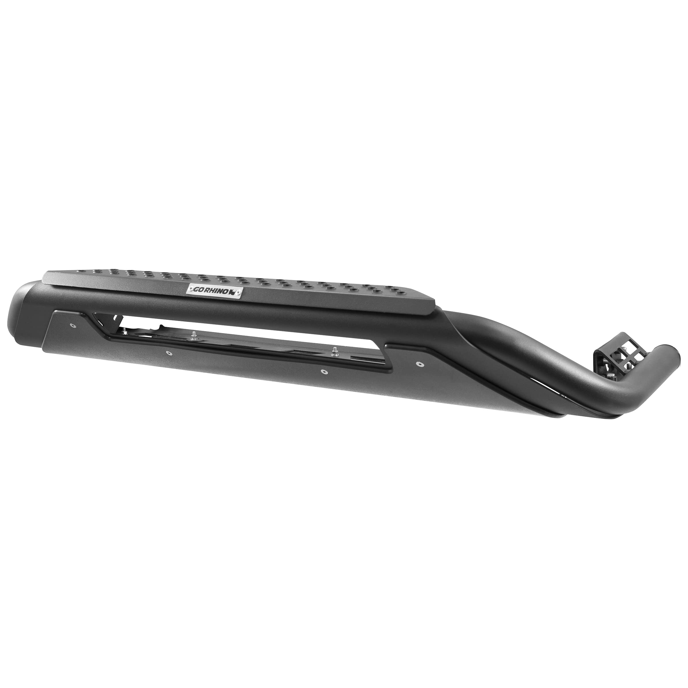 Go Rhino RC3 Bull Bar Skid Plate w/Center Steel Step, Hole for 20" Single Row LED Light Bar, & Mounting Brackets | Textured Black | 565660T | Fits 2016-2023 Toyota 4Runner (See Description)
