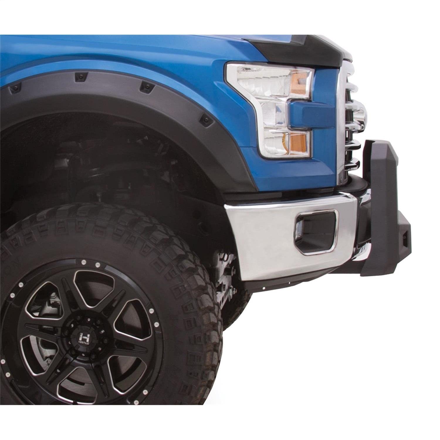 Lund Revolution Bull Bar 86521206 with Integrated LED Light Bar, Black Steel for 2004-2019 Ford F-150 (Excludes Heritage)