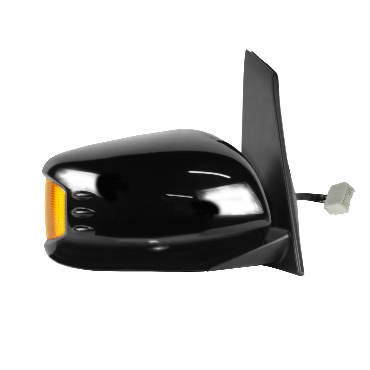 Fit System Mirror Passenger Side for Honda Odyssey Touring, Touring Elite Model, Textured Black w/PTM Cover, w/Turn Signal, Memory, Foldaway, Heated Power
