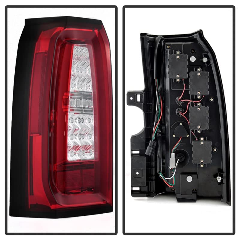 Chevy Tahoe/Suburban 15-19 Spyder 5085085 LED Tail Lights - Red Clear light bar