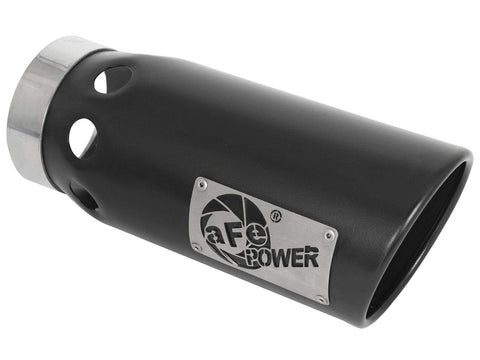 Black Stainless Steel aFe Power Intercooled Tip 49T40501-B121
