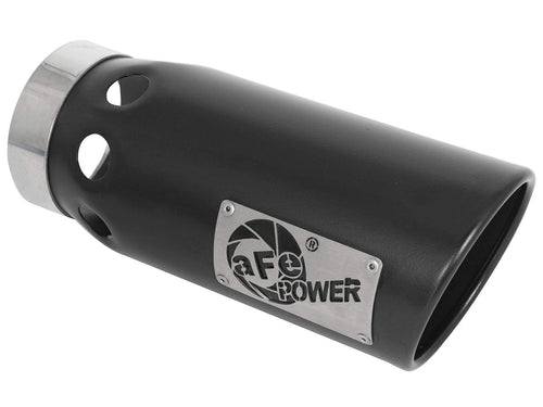Black Stainless Steel aFe Power Intercooled Tip 49T40501-B121