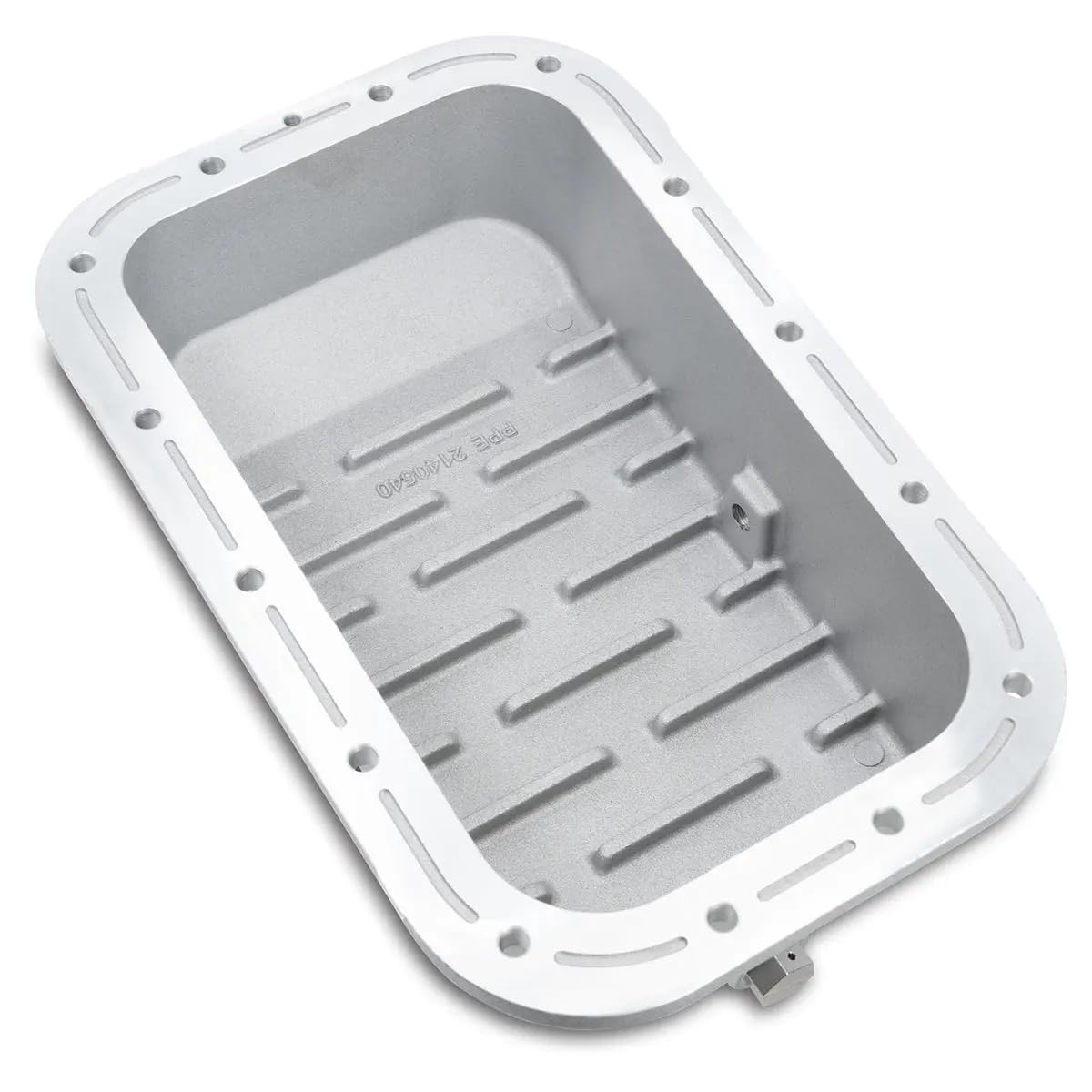 PPE Heavy Duty Cast Aluminum Oil Pan (Black) Compatible for 2012-2018 Jeep Wrangler 3.6L or 2011-2019 Dodge Challenger/Charger 3.6L 214054020