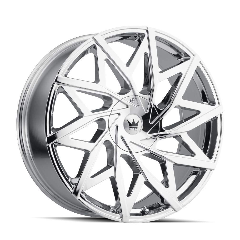 Big Easy MAZZI 372 Chrome 22X9.5 6-135/6-139.7 30mm 106mm Wheel with Painted (0 x 9.5 inches /6 x 135 mm, 30 mm Offset)