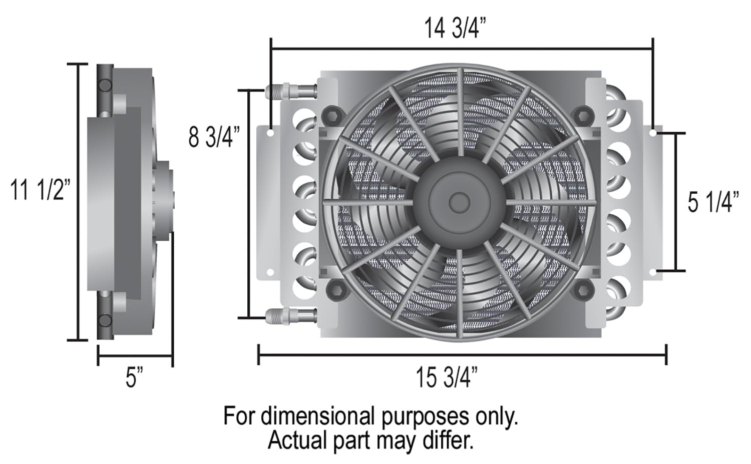 Black Derale 15500 Electra-Cool Remote Cooler