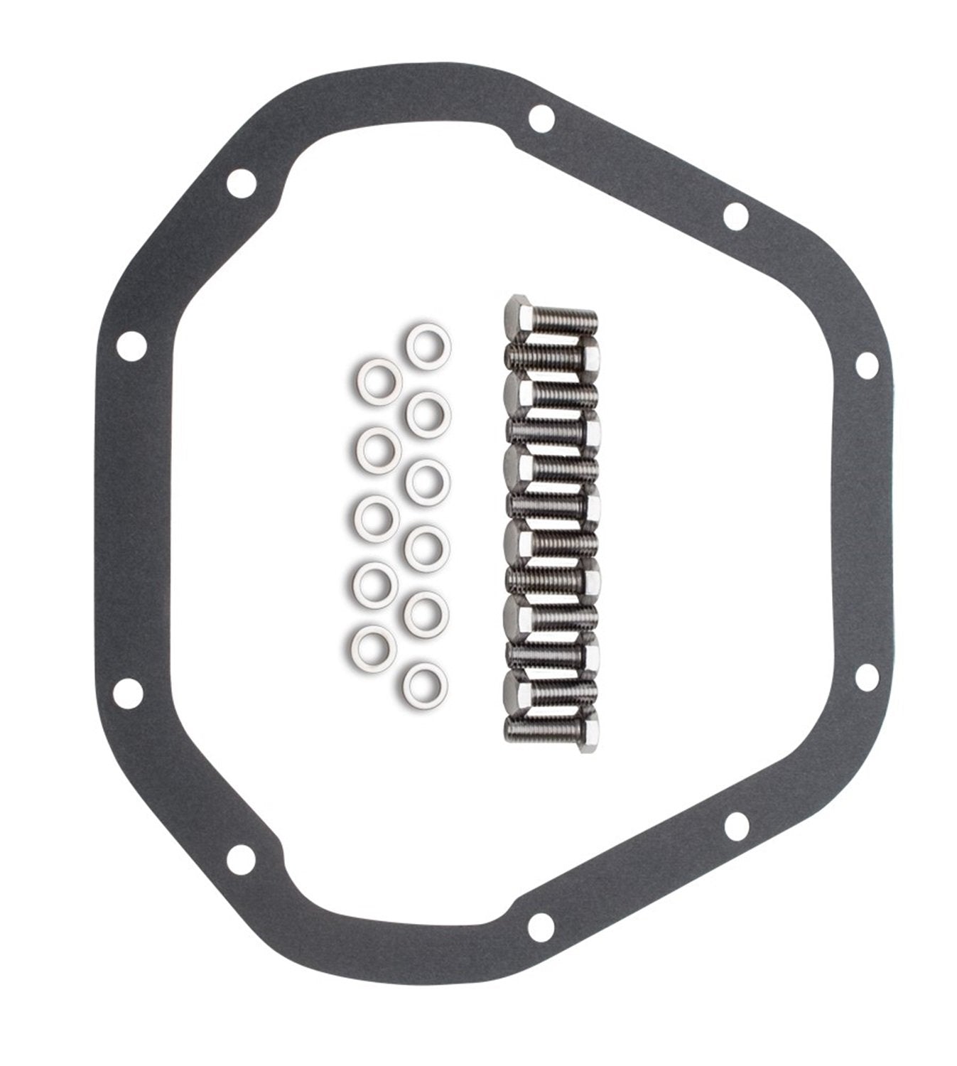 Polished Aluminum Differential Cover Kit Trans-Dapt Performance 9935 Satin Black Incl. Bolts/Gasket
