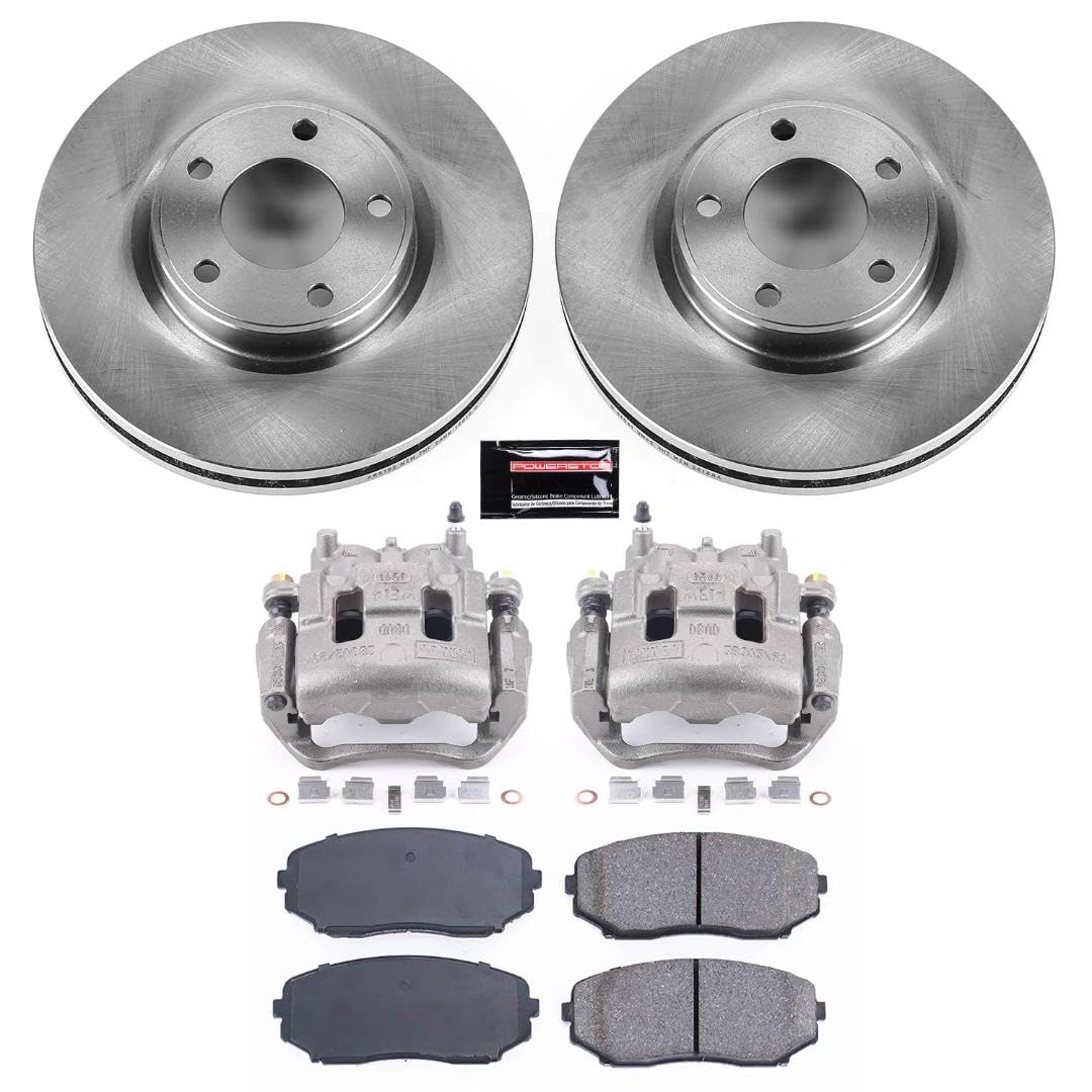 Power Stop KCOE3071 Stock Replacement Front Brake Kit with OE Calipers For Ford Edge 2007-2009, Lincoln MKX 2007-2008 [Model Specific]