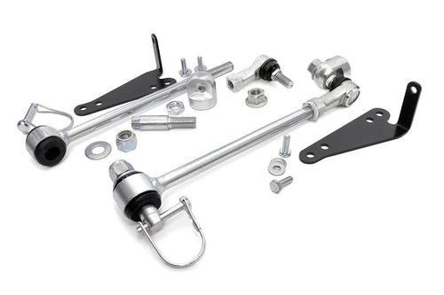 Rough Country Sway Bar Disconnects Front for 1997-2006 Wrangler TJ | 2.5" - 1129