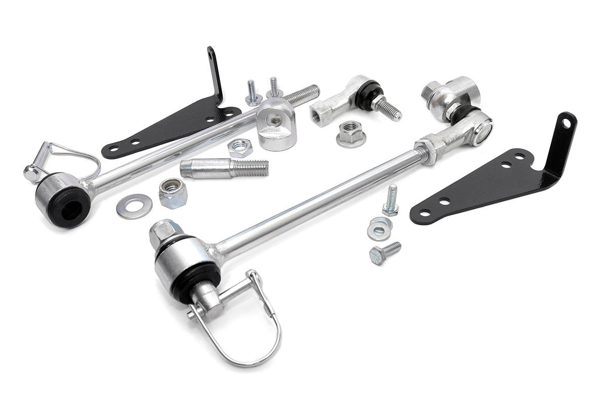 Rough Country Sway Bar Disconnects Front for 1997-2006 Wrangler TJ | 4-6" - 1142