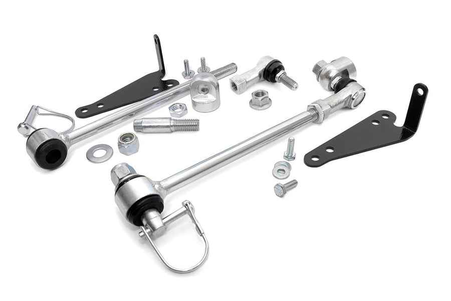 Rough Country Sway Bar Disconnects Front for 1997-2006 Wrangler TJ | 4-6" - 1142