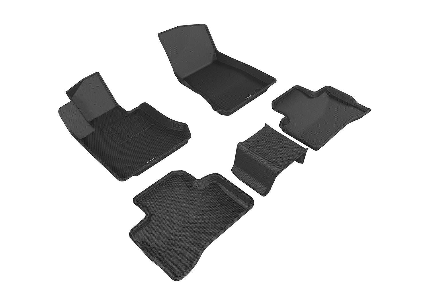 3D MAXpider Kagu Floor Mat Compatible with GLC Mercedes-Benz - SUV: GLC 300 16-22/GLC43 17-22/GLC63 18-22, Coupe: GLC-Class 17-23/GLC43 17-22/GLC63 18-23 - Full Set