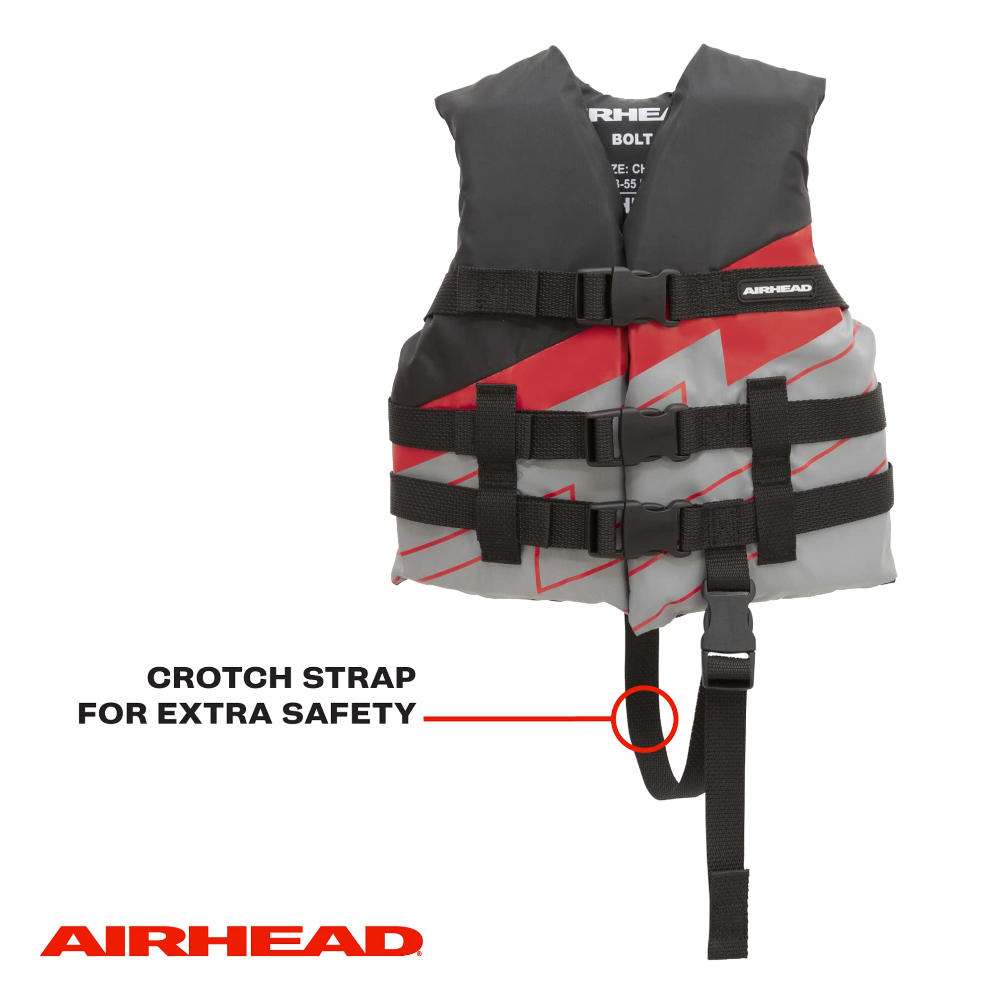 Bolt Airhead Life Vest, Closed Sided PFD, Child