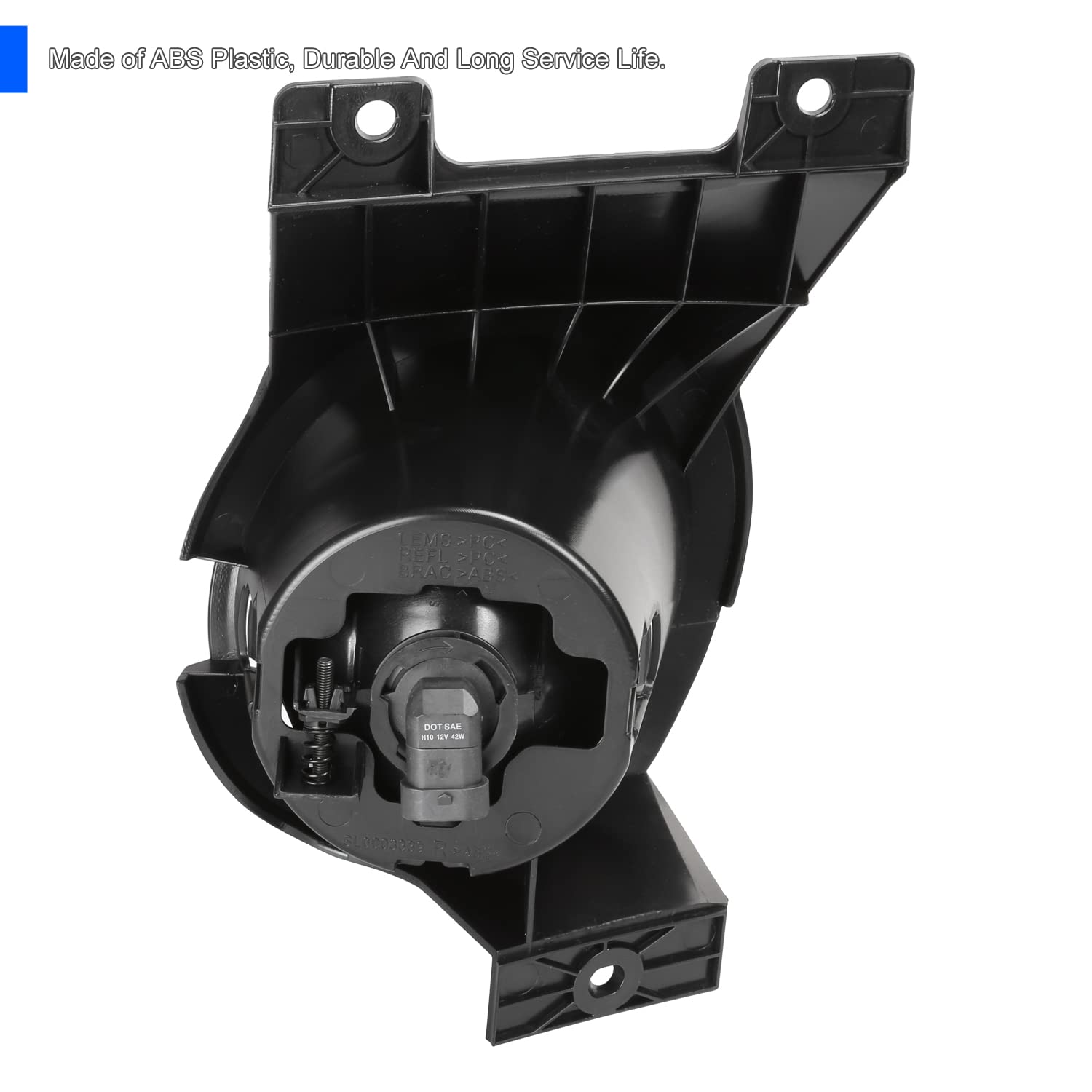 Smoke Fog Lights + Switch + Black Bezels SPEC-D TUNING Compatible with 2011-2014 Ford F-150, L+R Pair Assembly