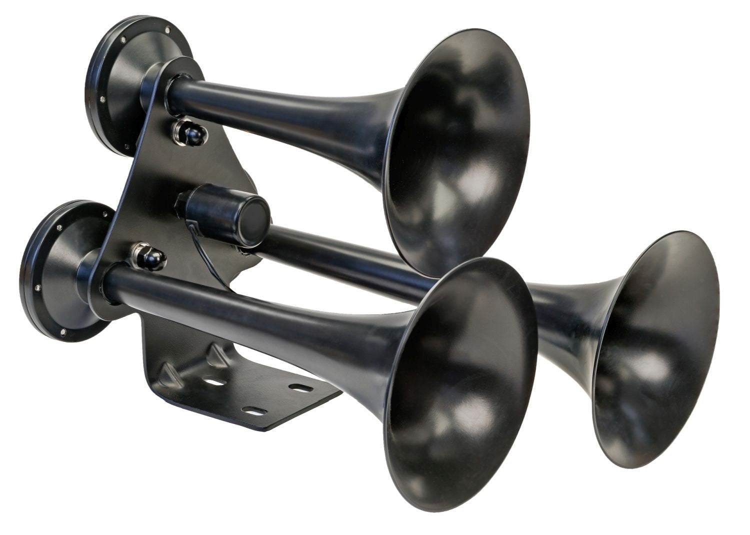 Midnight Express Wolo 887 Black 12-Volt Car, Truck, Marine Train Horn 152 Decibels 307/347/440 Hz, 1 Pack