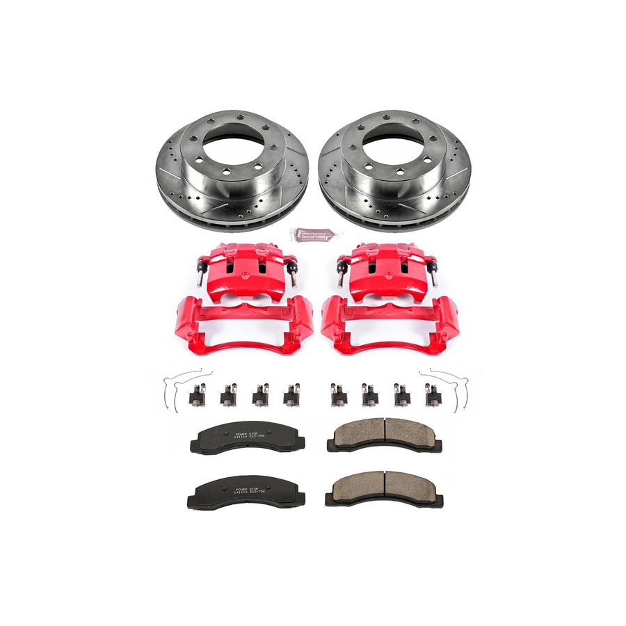 1-Click Performance Brake Kit with Calipers Power Stop (KC1885) For Ford F-250 Super Duty 1999, Ford F-350 Super Duty 1999 [Model Specific]
