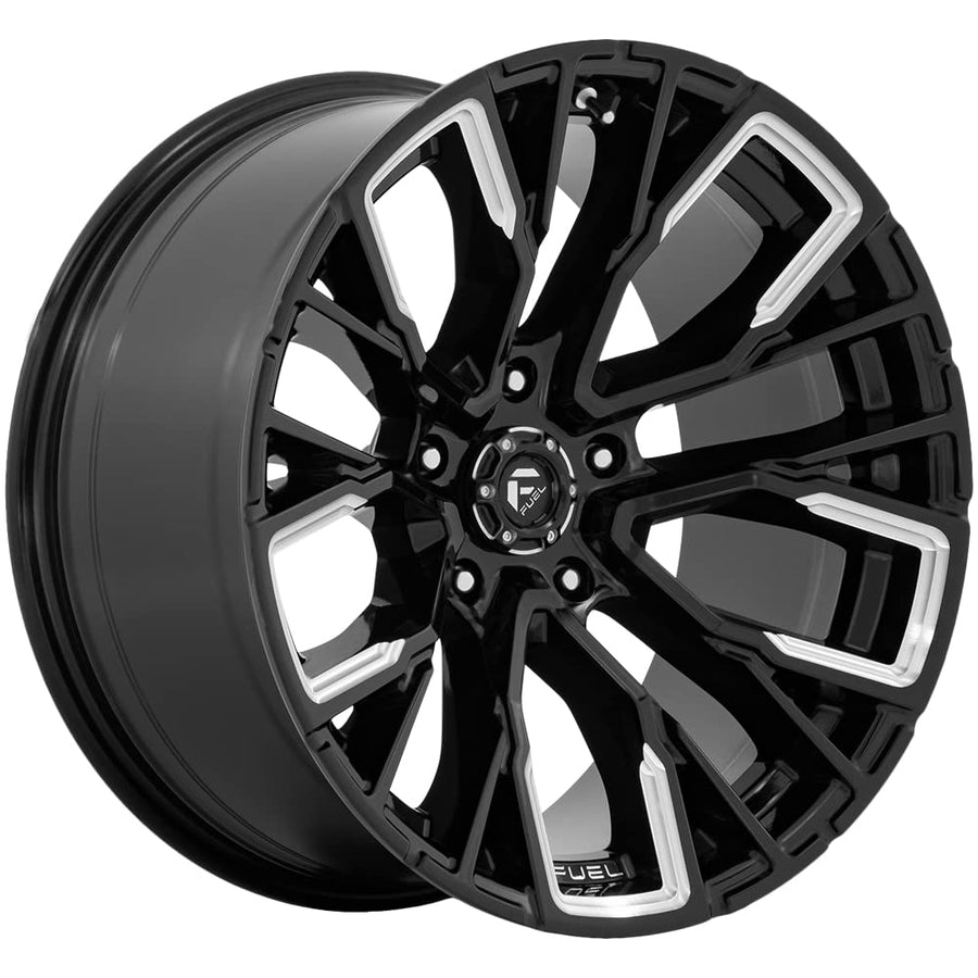 1PC Fuel D849 20X10 5X5.0 G-BLK-MILL -18MM - D84920007547