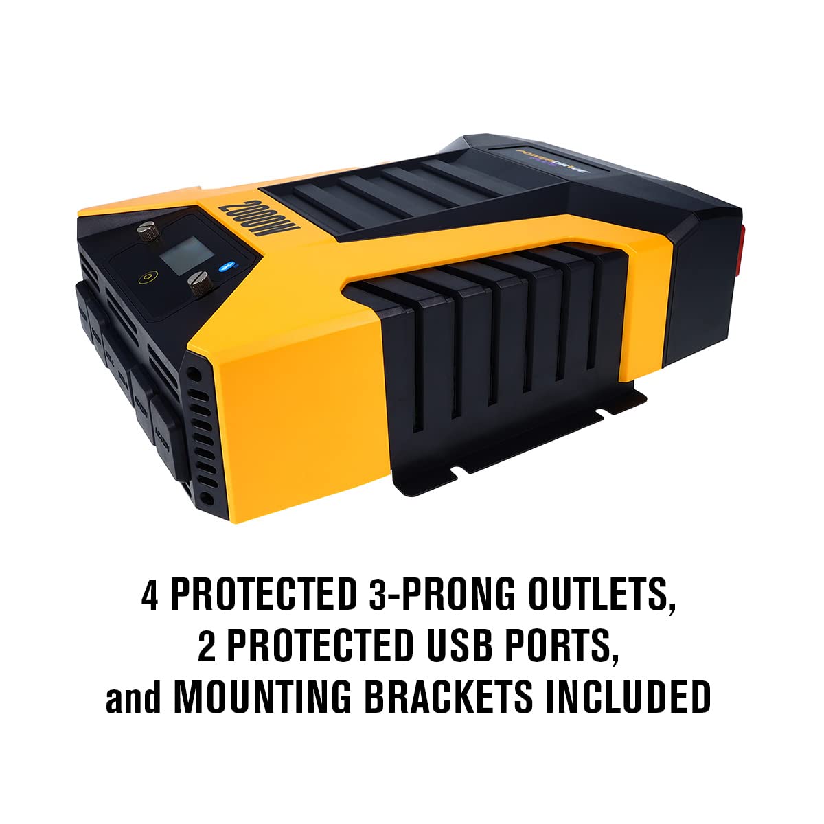 2000 Watt PowerDrive Power Inverter, PWD2000P with Bluetooth Wireless Tech and Remote Control