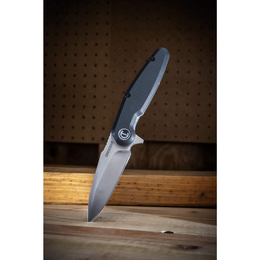 Crescent Harpoon Blade 3-1/2 Inch Composite Handle Pocket Knife - CPK350C