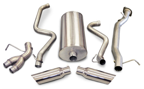 dB Performance CORSA 24897 Polished Split Side Exit Catback Exhaust System with 4" Slash Cut Tip