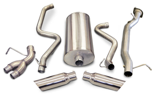 dB Performance CORSA 24897 Polished Split Side Exit Catback Exhaust System with 4" Slash Cut Tip
