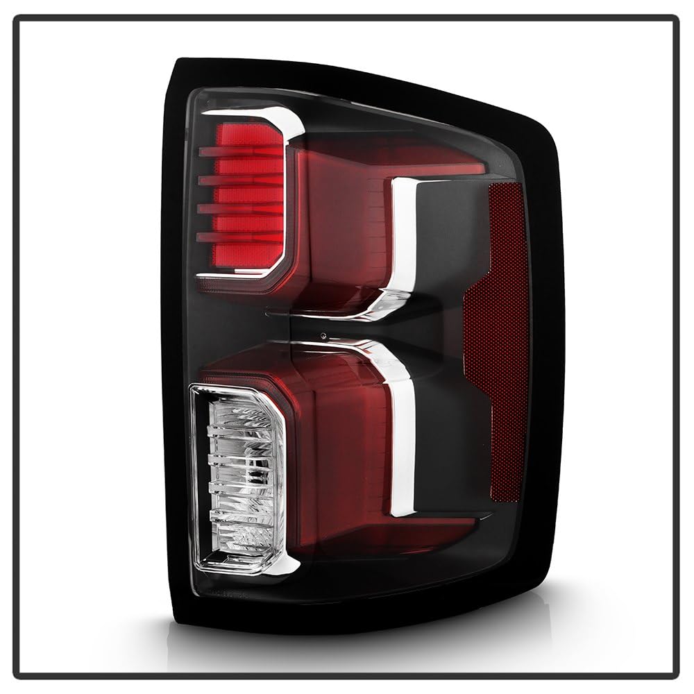 Chevy Silverado 1500 Spyder (POE) 16-18 OE Plus (Fit Halogen Model) LED Tail Lights - Black