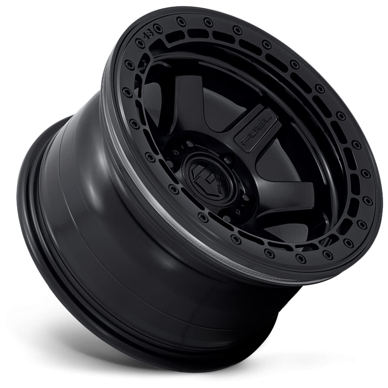 D122 Block Beadlock Fuel 17x9 6x135-15mm Matte Black Wheel Rim 17" Inch