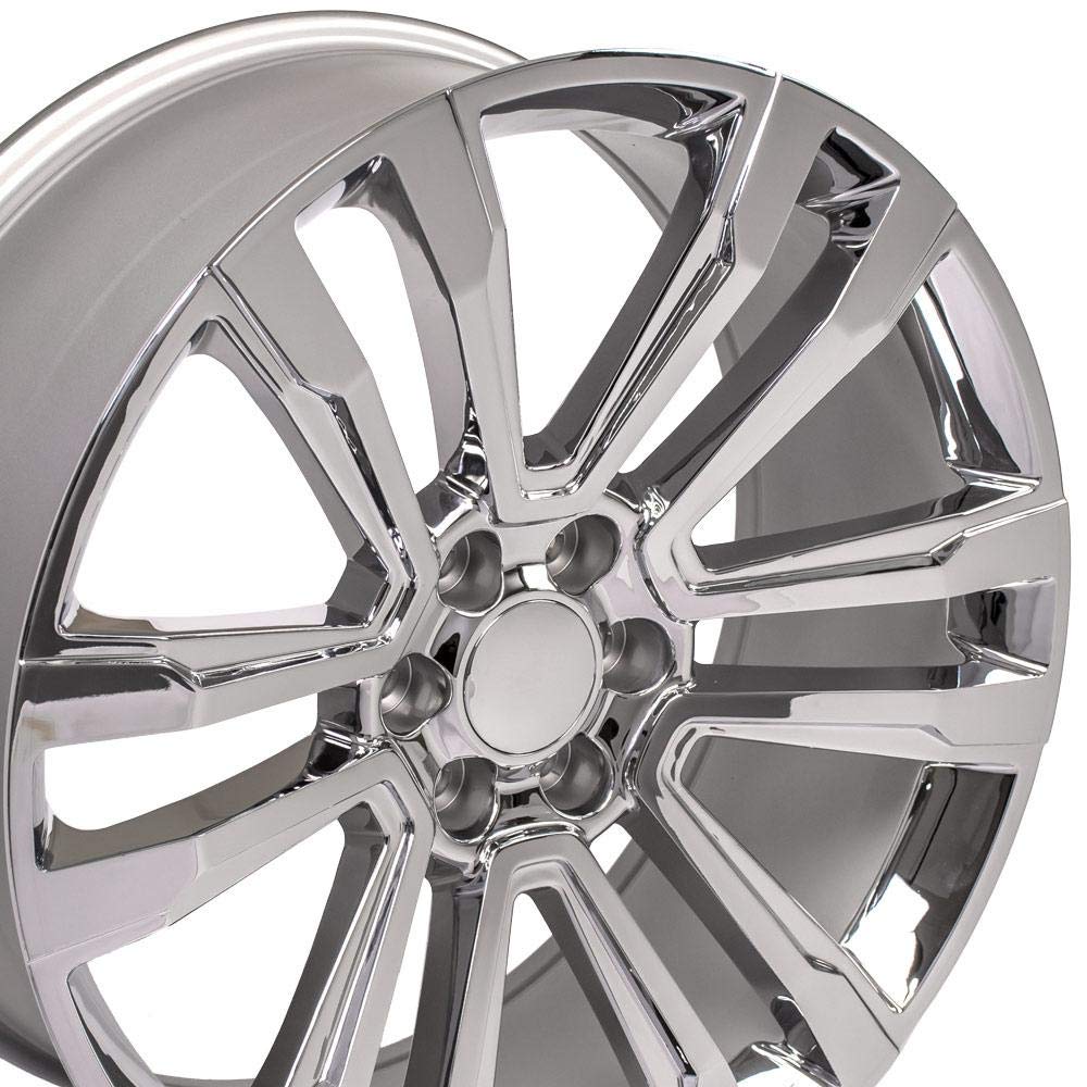 24 Inch OE Wheels CV44 Rim Fits Yukon Denali Style 6x139.7 24x10 Chrome - Hollander 5822 (1)